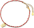 Bracciale Portafortuna Donna Con Ciondoli Pendenti,Bracciale Argento 925 Con Charms,Bracciale a Catena Donna Oro,Regali per Fidanzata Amica