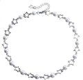 Collana Girocollo Con Perle E Stelle, Stile Bohémien, Con Perle Finte, Gioiello Da Donna