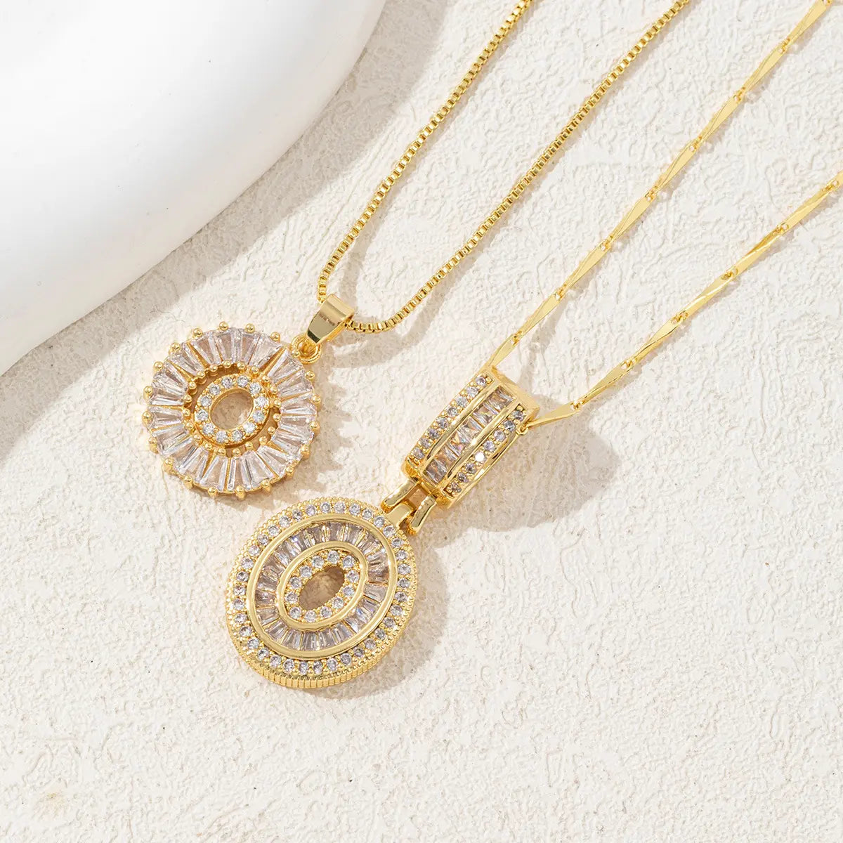 MINDEKA 2 Pack Initial Necklaces Letter Pendant Necklaces 14K Gold Plated Alphabet Necklaces with Adjustable 17''-19'' Chain for Women Mother’S Day Gift