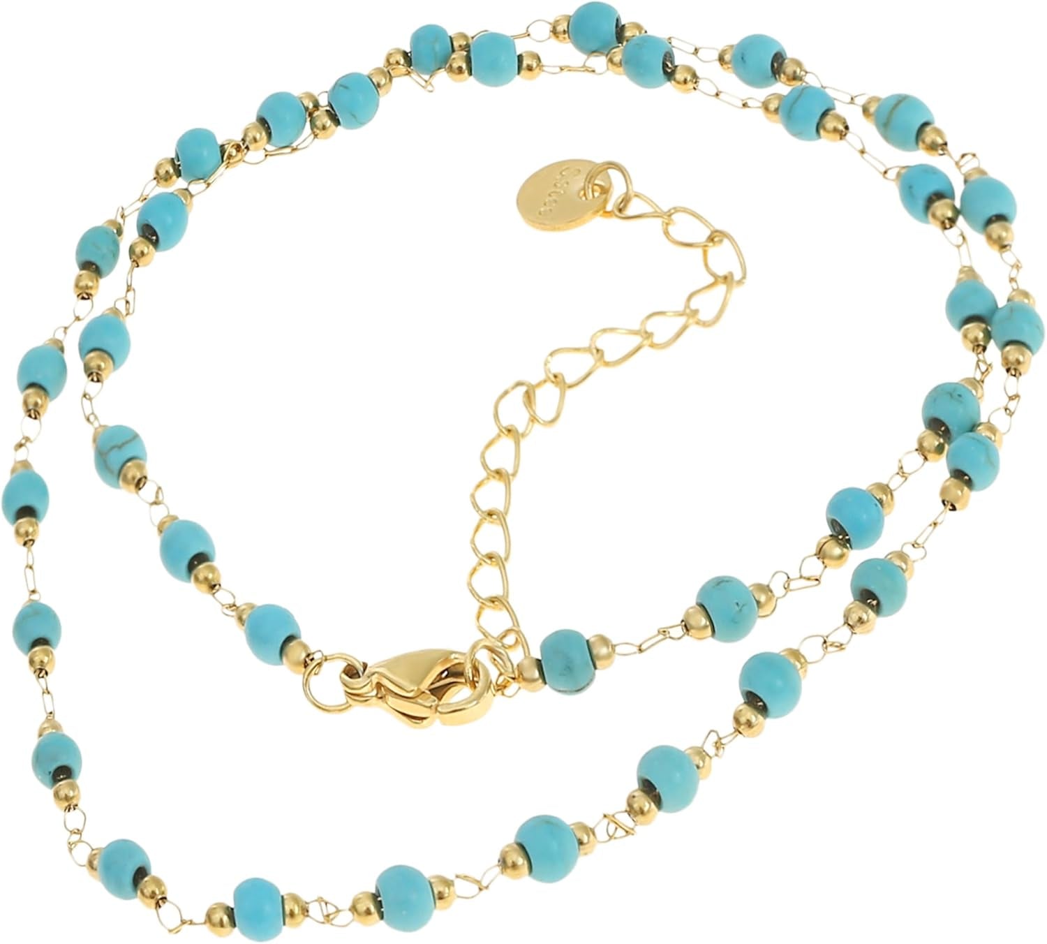 - Collana Di Perle Da Donna Colorata in Acciaio Inox Impermeabile, Gioiello Perfetto Come Regalo per Donne