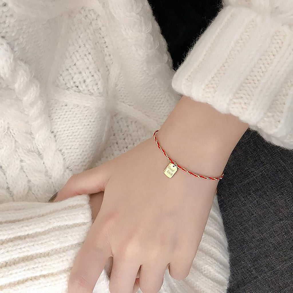 Bracciale Portafortuna Donna Con Ciondoli Pendenti,Bracciale Argento 925 Con Charms,Bracciale a Catena Donna Oro,Regali per Fidanzata Amica