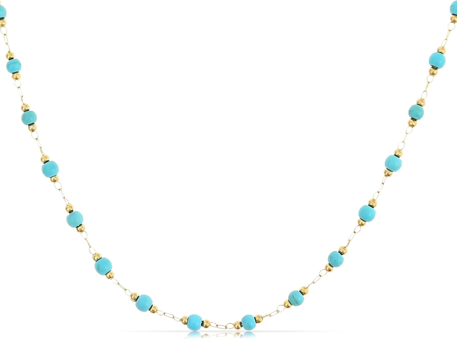 - Collana Di Perle Da Donna Colorata in Acciaio Inox Impermeabile, Gioiello Perfetto Come Regalo per Donne