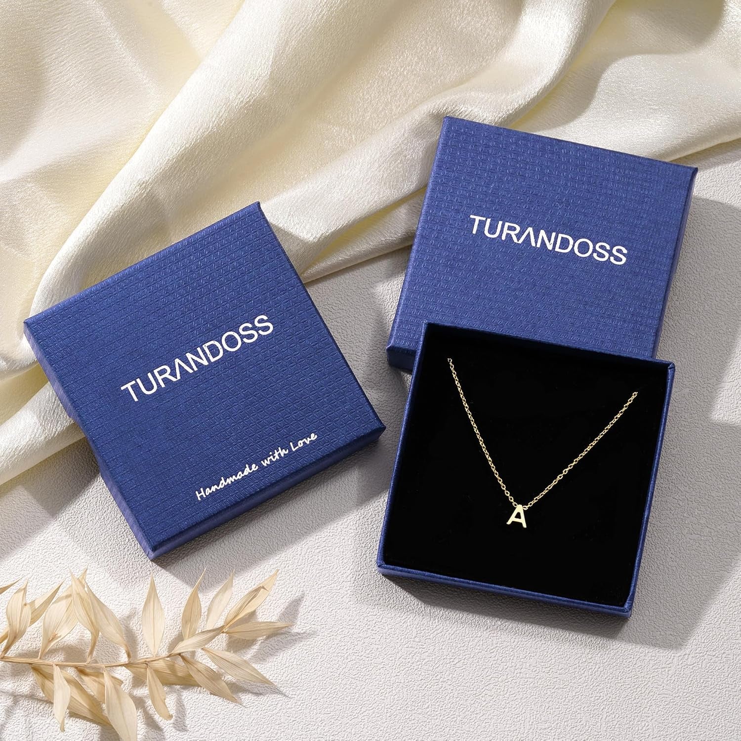Collana Con Iniziale Donna Oro - 14K Placcato Oro Iniziale A-Z Collana Con Lettera, Personalizzato Gioielli Donna Regalo per Lei Ragazza Fidanzata Mamma Amica Compleanno