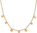 Simpatica Collana Girocollo Con Fiori a Margherita per Donne E Ragazze Fiori in Acciaio Inossidabile Collane a Catena Regolabili Gioielli Minimalisti Regali per La Festa Della Mamma