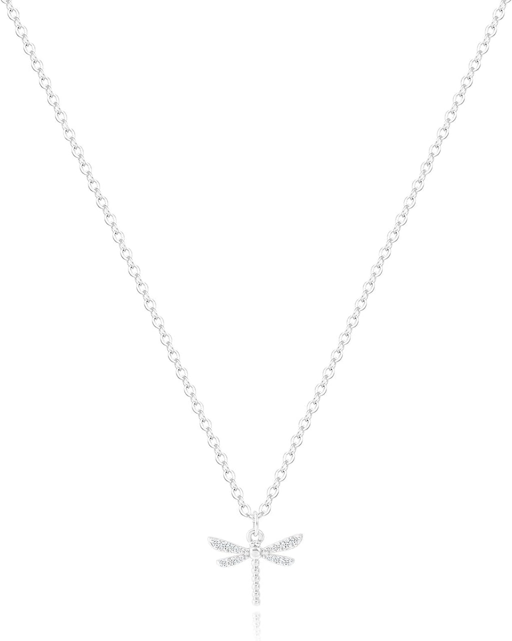 Collana Argento Donna Collana Argento Ciondolo Infinito Cuore Libellula Cavallo Aereo Colibrì Delicata Zirconi Cubici Gioielli Moda Regali Donne Ragazze