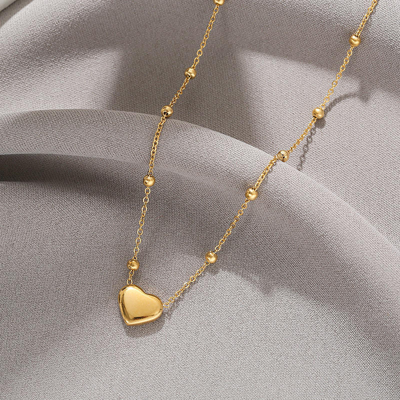 Collana Girocollo a Cuore – Placcatura Oro 18K in Acciaio Inossidabile