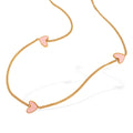 Collana a Catena con Cuore in Acciaio Inossidabile – Placcata Oro