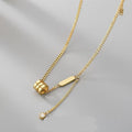 Collana con anelli e pendente luminoso