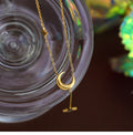 Collana Stella Portafortuna – Acciaio Placcato Oro 18K, Anti-appannamento