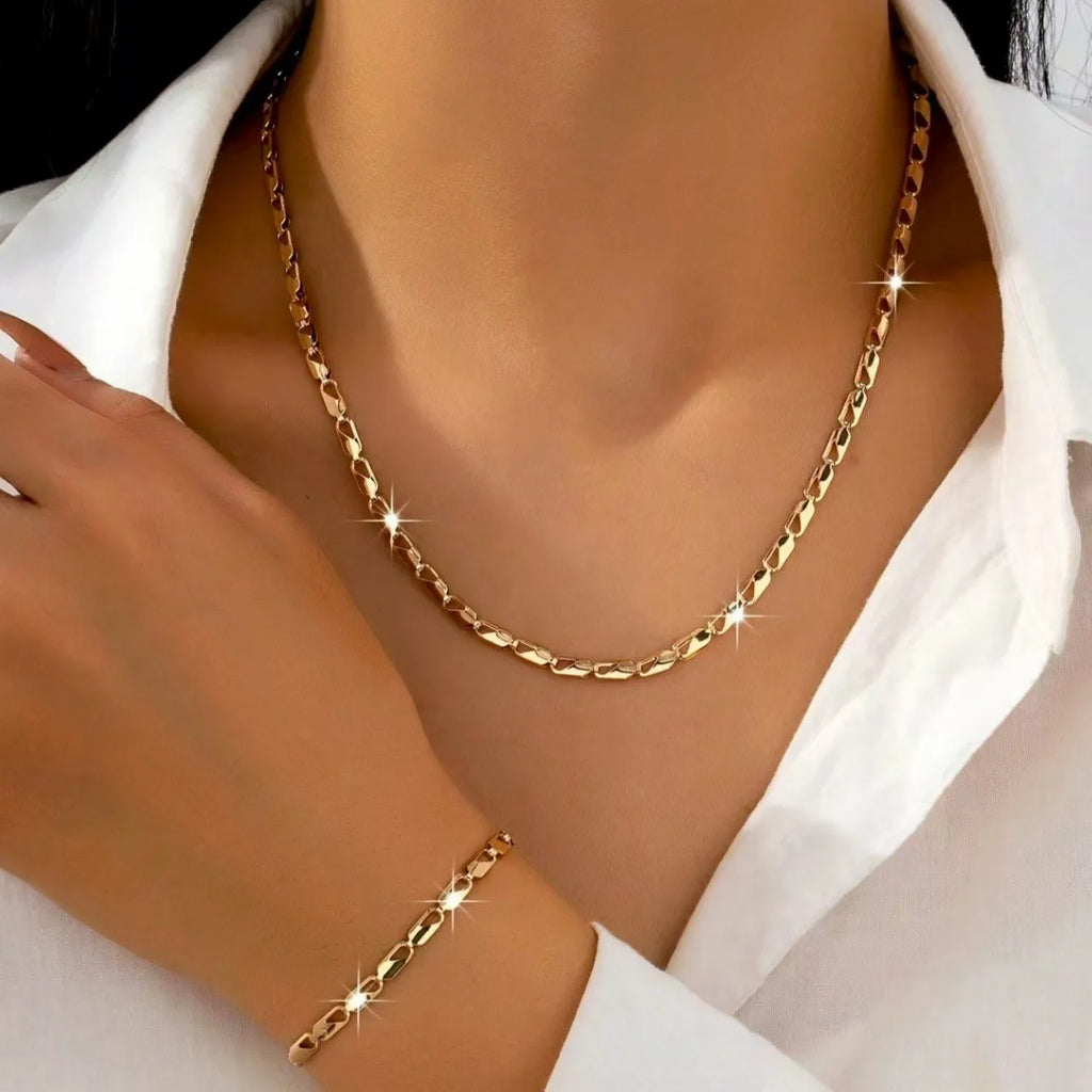 Set Collana e Bracciale Elegante Donna