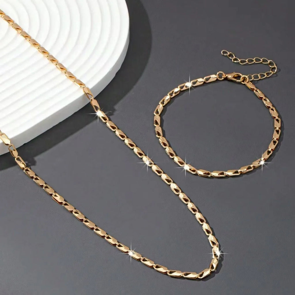 Set Collana e Bracciale Elegante Donna