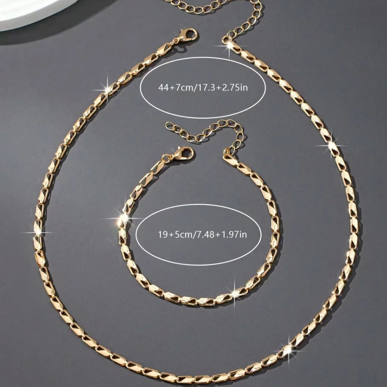 Set Collana e Bracciale Elegante Donna
