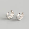 Korean Black Twisted Silver Color Hoops Earrings Love Heart Circle Earrings for Women Simple Cool Party Jewelry Accessories Aros