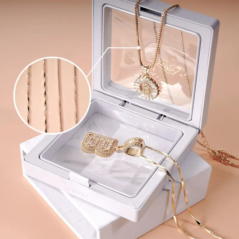 MINDEKA 2 Pack Initial Necklaces Letter Pendant Necklaces 14K Gold Plated Alphabet Necklaces with Adjustable 17''-19'' Chain for Women Mother’S Day Gift