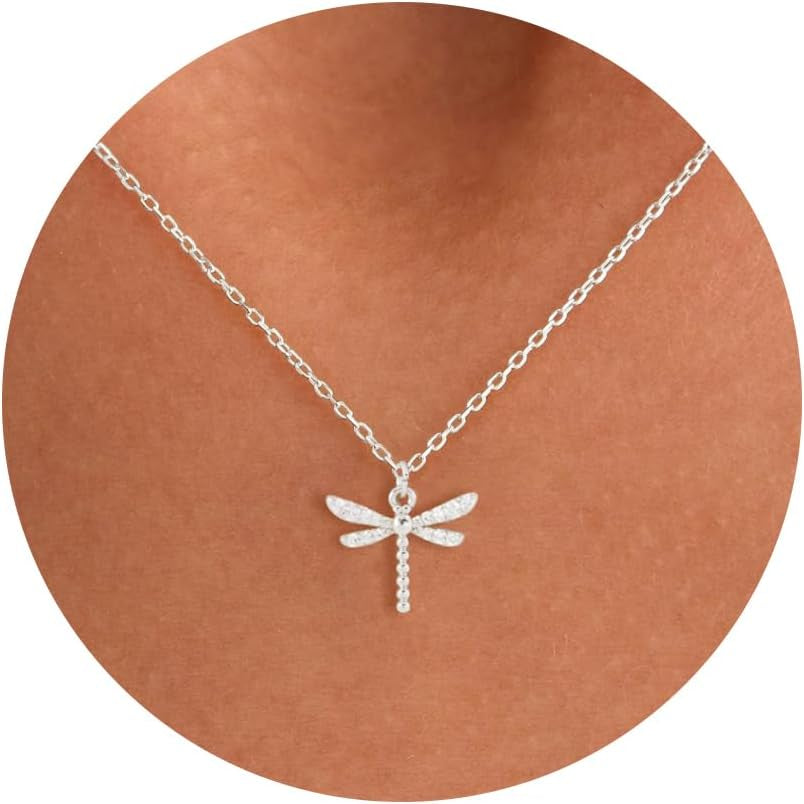 Collana Argento Donna Collana Argento Ciondolo Infinito Cuore Libellula Cavallo Aereo Colibrì Delicata Zirconi Cubici Gioielli Moda Regali Donne Ragazze