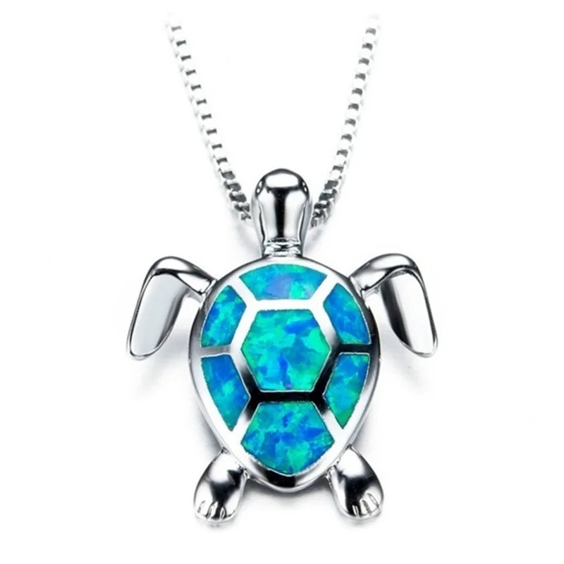 Fashion Big Water Drop White Opal Pendant Necklace for Women Luxury Rose Gold Color Crystal Flower Necklace Jewelry Dropshipping