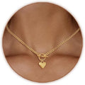 14Kcollana Donna Con Pendente a Cuore, Oro Catenina Elegante E Ipoallergenica, Regalo per Compleanni E Anniversari, Accessorio Moda per Donna E Fidanzata, Design Moderno E Raffinato（43.18Cm）