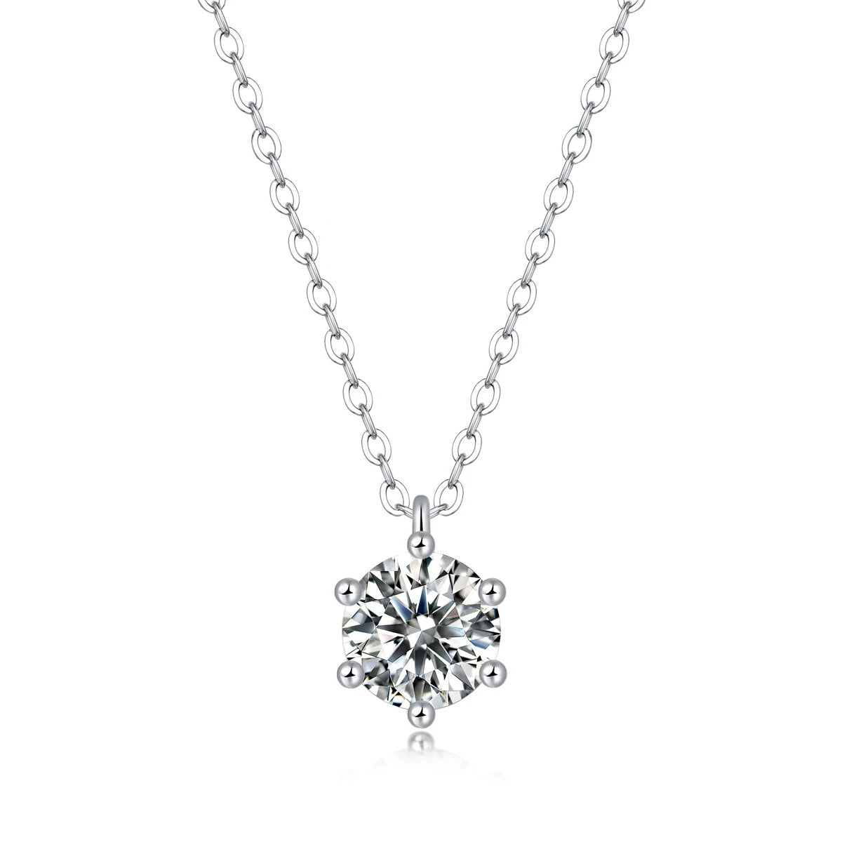 Simple Trendy Crystal Zircon Rhinestone Pendant Necklace for Women Charm White Gold Color Clavicle Chain Necklack Weddingjewelry