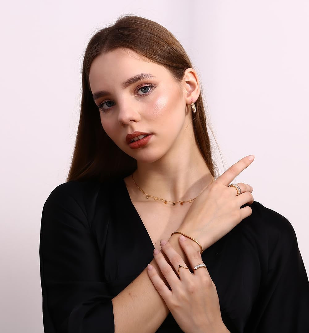 Simpatica Collana Girocollo Con Fiori a Margherita per Donne E Ragazze Fiori in Acciaio Inossidabile Collane a Catena Regolabili Gioielli Minimalisti Regali per La Festa Della Mamma