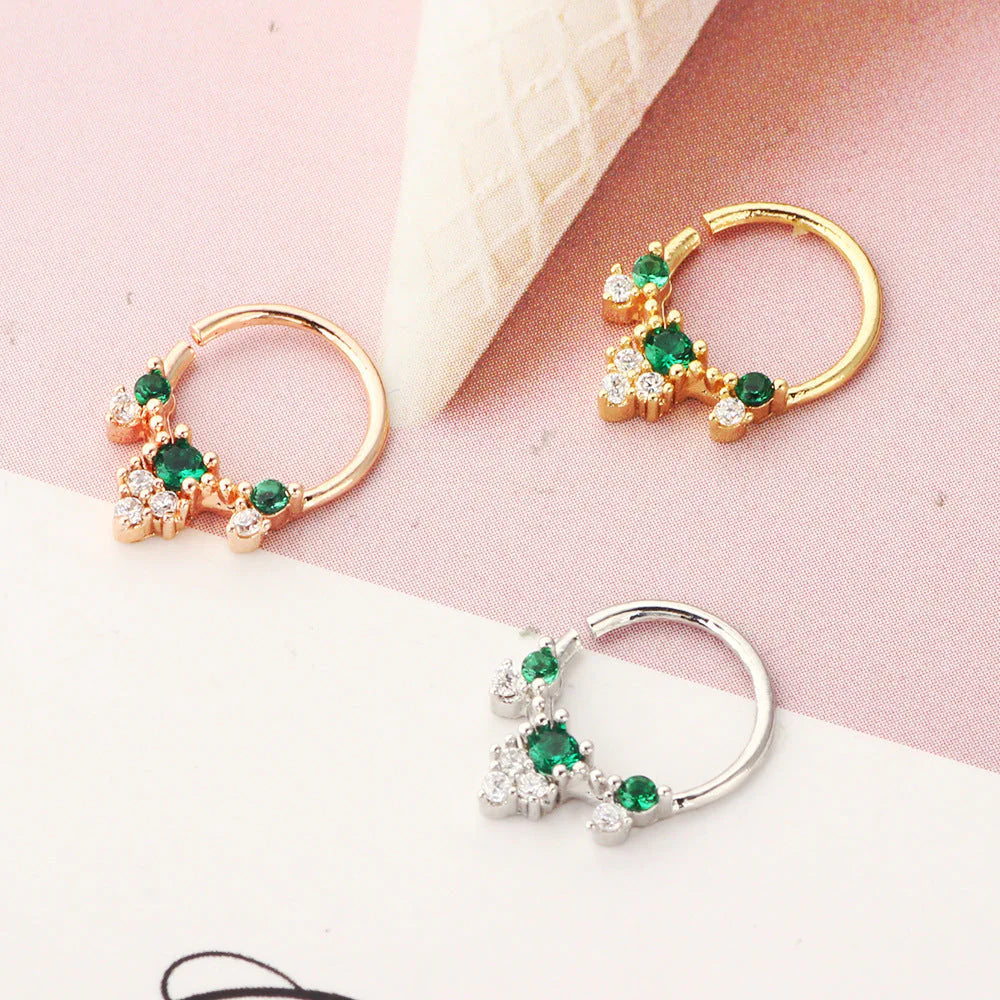 Jewelry Nose Ring Diamond No Hole Nose Fake Nose Ring
