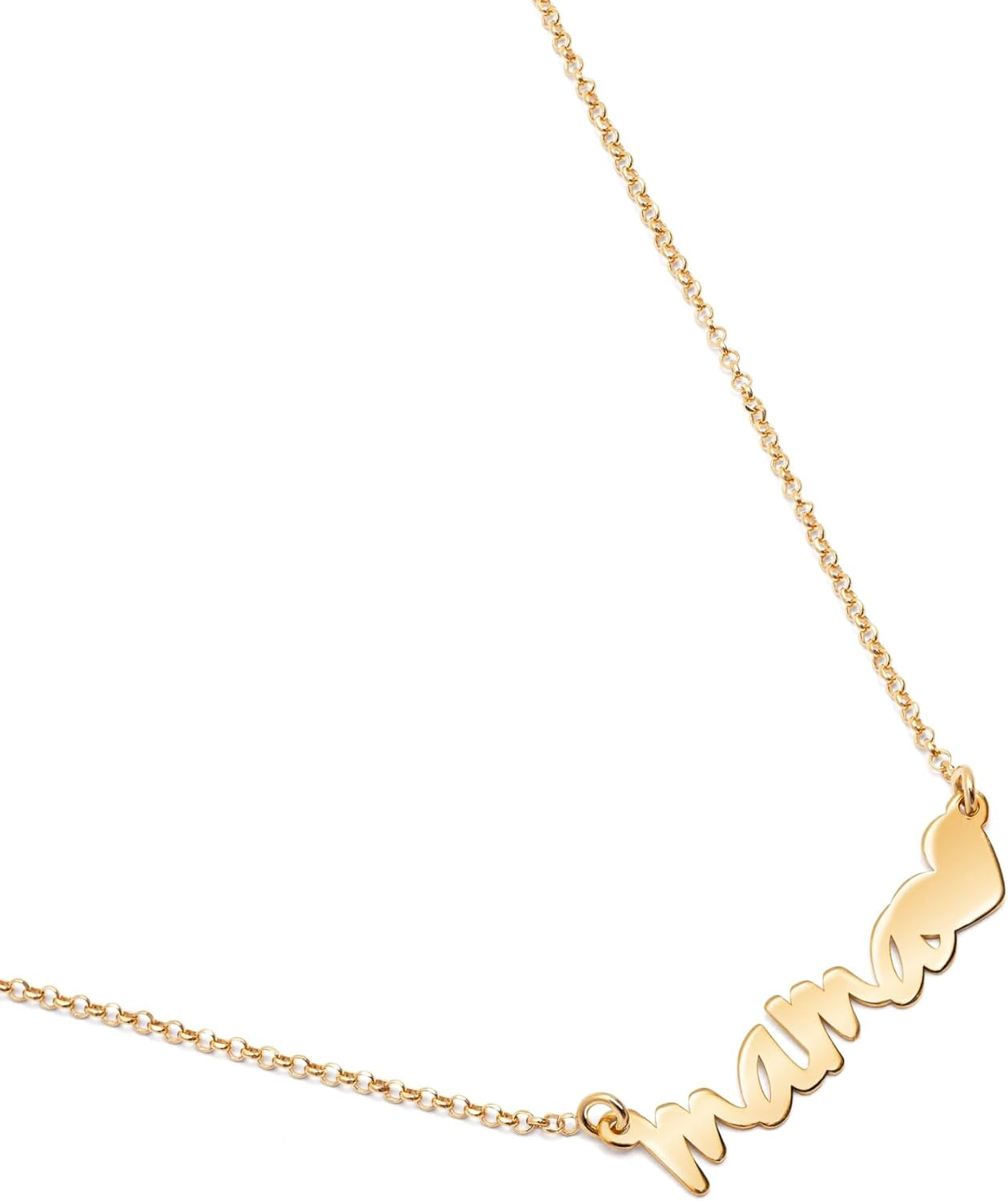 - Collana Mamma Heart - Ciondolo in Argento Sterling 925 - Collana Con Scritta Mama E Cuore Di Taglia Unica - Gioielli Da Donna - Made in Spagna - Varie Finiture